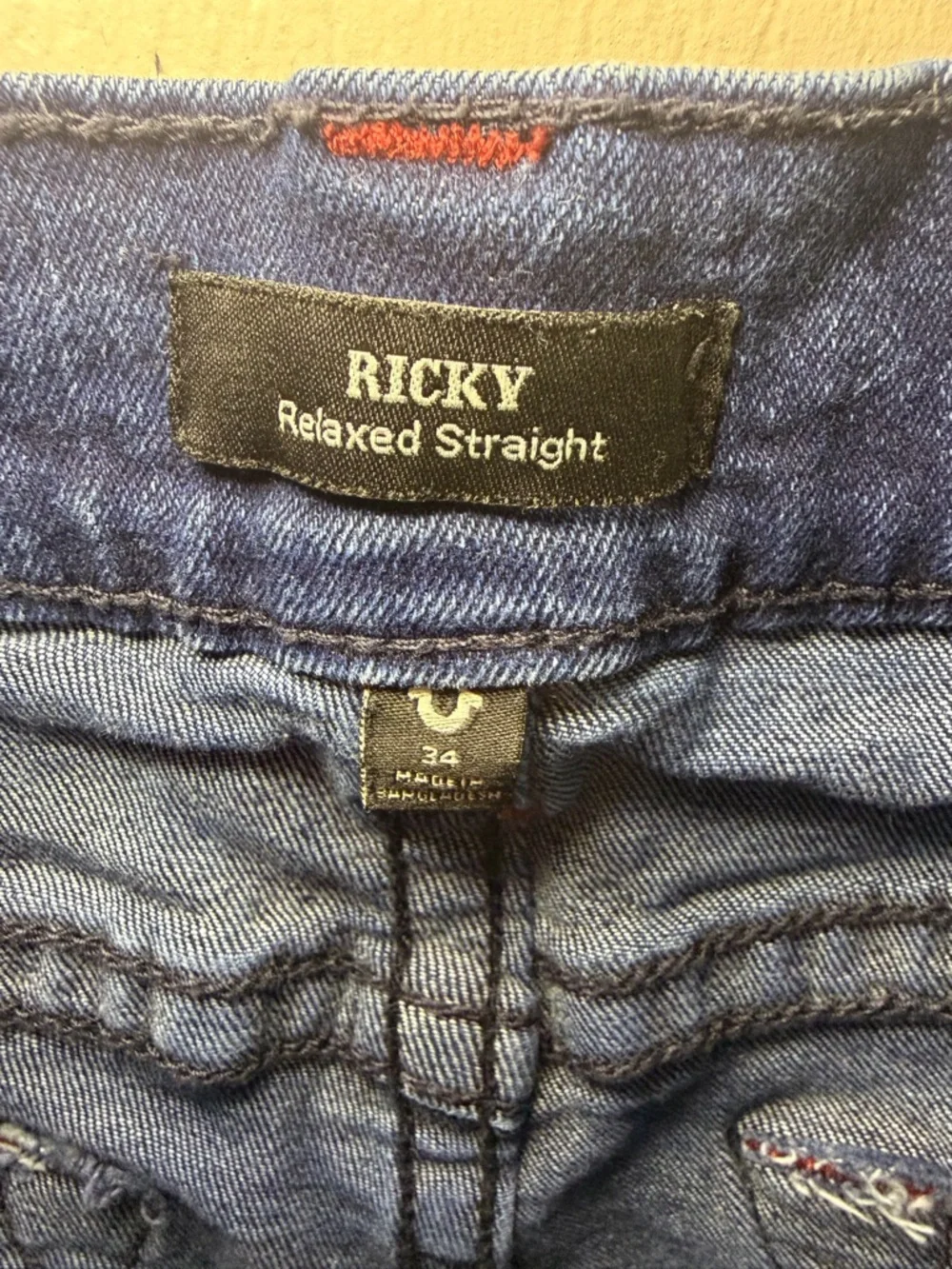 True Religion Men's Deep Blue Straight Jeans
